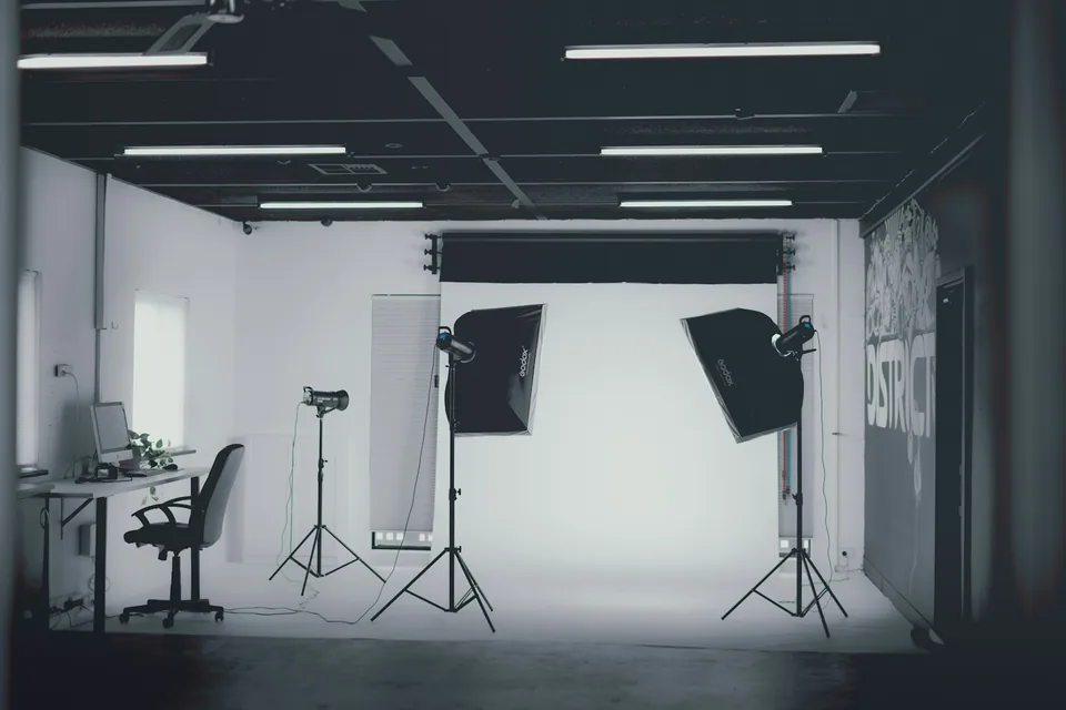Éclairage et espace de photographie — visuel d’illustration